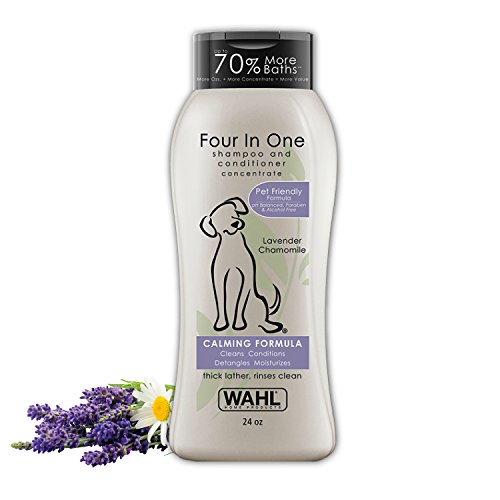 Wahl 4-In-1 Calming Pet Shampoo - Nettoie, conditionne, démêle...