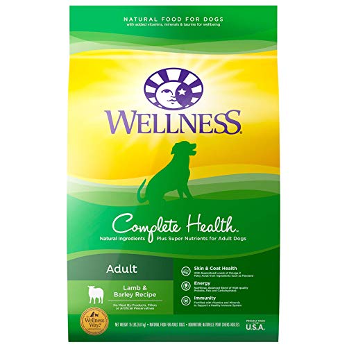 Wellness Complete Health Natural Dry Dog Food, Lamb & Barley,...