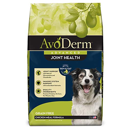 AvoDerm Natural Advanced Joint Health Nourriture sèche pour chien, sans grain,...