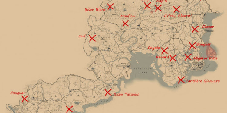 Comment trouver animaux légendaire Red Dead Redemption 2 ?