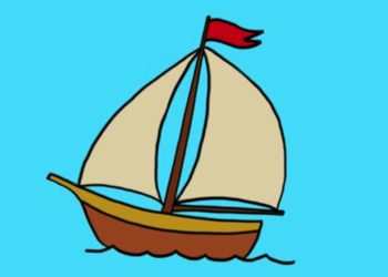 Comment dessiner un bateau à voile facile ?