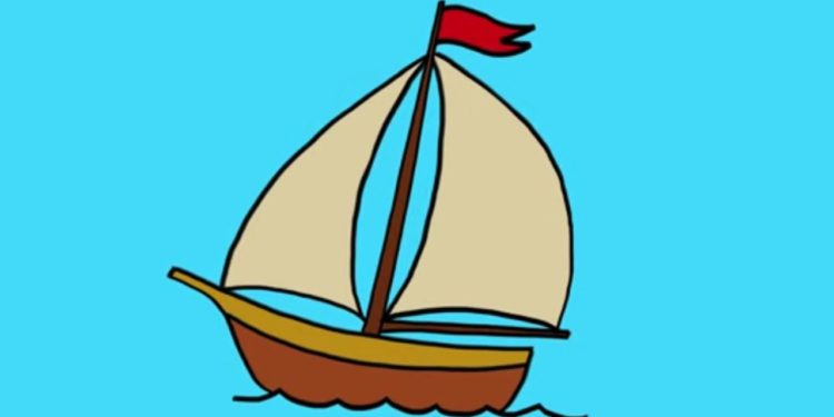 Comment dessiner un bateau à voile facile ?