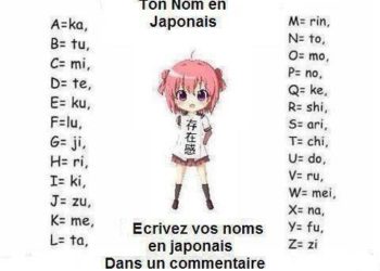 Quel est ton nom de famille en japonais ?