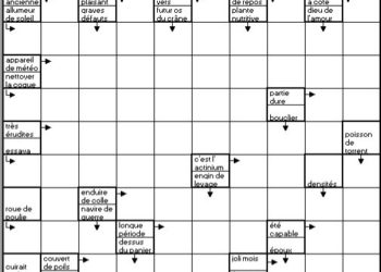 Quel attirail mots fléchés ?