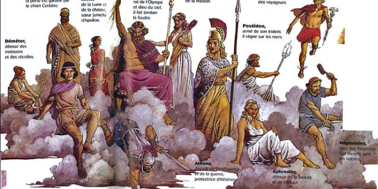 Quels sont les 14 dieux grecs ?