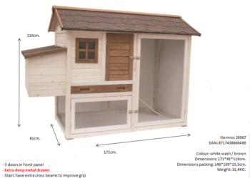 Quelle taille pour un poulailler de 3 poules ?